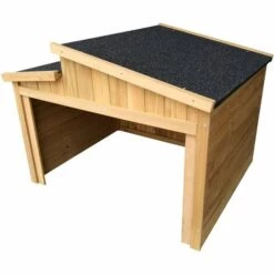 WILTEC Garage Pour Robot-tondeuse Toit Gradin Bois Massif Abri Carport Naturel 66,6x79,5x71,2cm 6 WILTEC Garage Pour Robot-tondeuse Toit Gradin Bois Massif Abri Carport Naturel 66,6x79,5x71,2cm -France Tondeuse Soldes Boutique 9562057 2