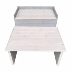 WILTEC Garage Pour Robot-tondeuse Toit Gradin Bois Massif Abri Carport Gris 79,7x66x55,7cm -France Tondeuse Soldes Boutique 9562058 2