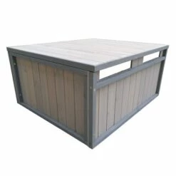WILTEC Garage De Robot Tondeuse Toit En Pente Bois Massif Abri Carport Gris 80x70x38cm 7 WILTEC Garage De Robot Tondeuse Toit En Pente Bois Massif Abri Carport Gris 80x70x38cm -France Tondeuse Soldes Boutique 9562060 2